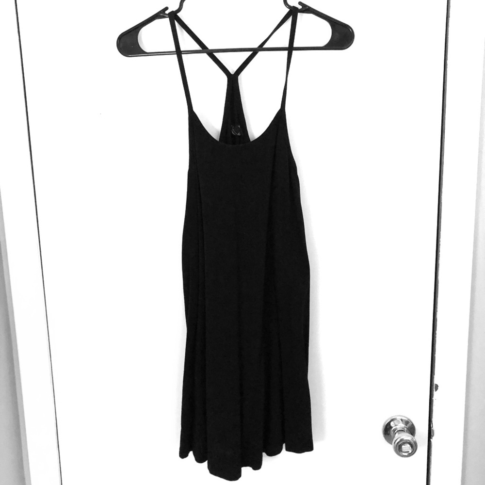 Forever 21 black Swing dresswith scoop neckline